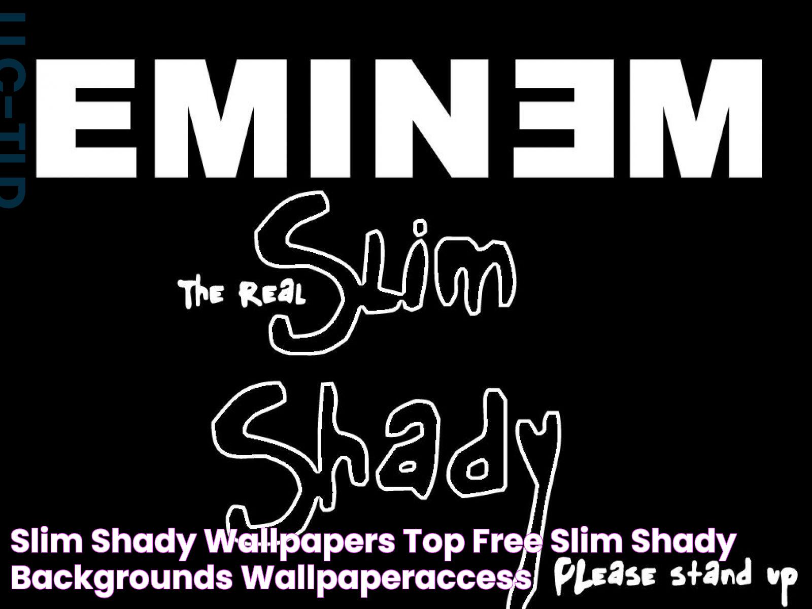 Slim Shady Wallpapers Top Free Slim Shady Backgrounds WallpaperAccess