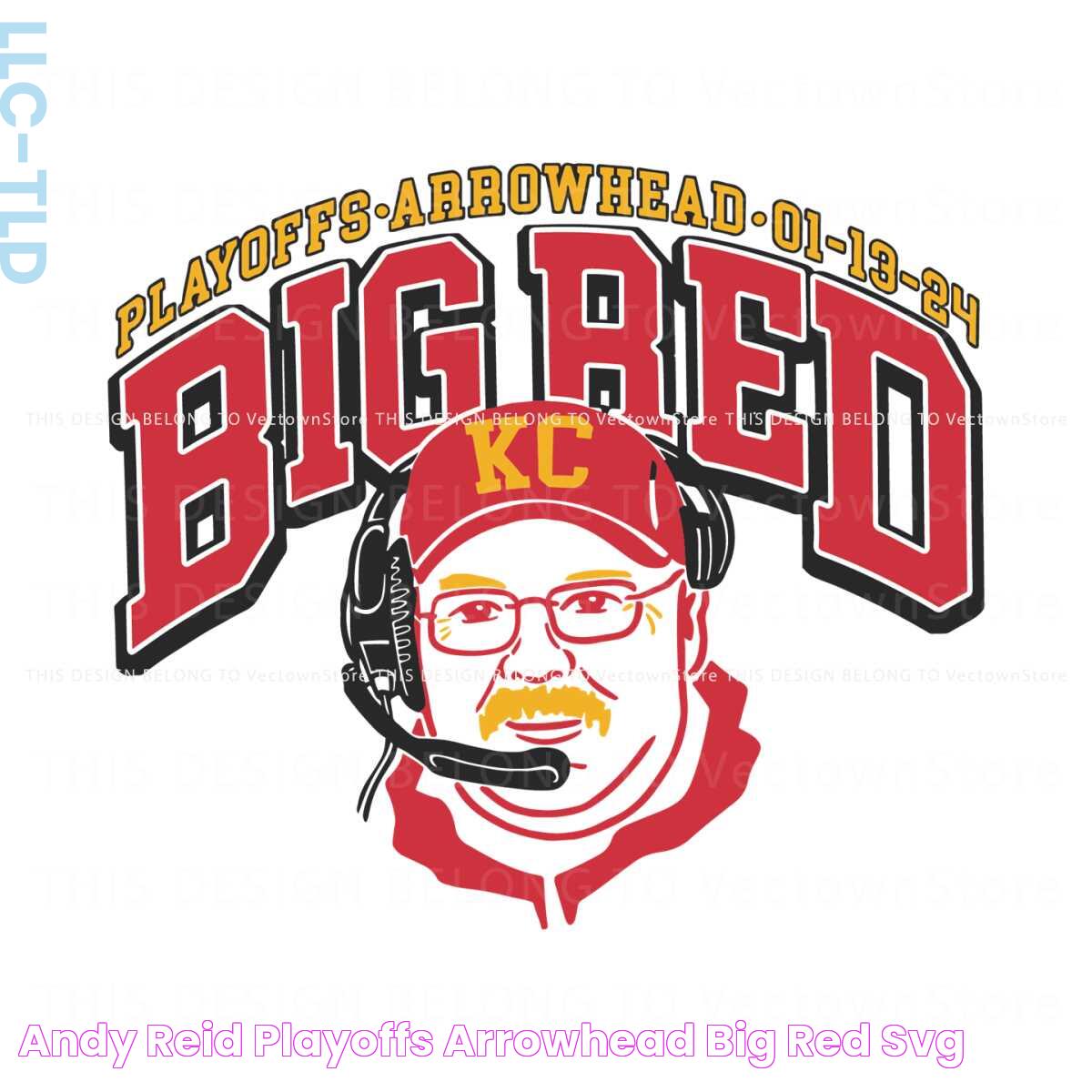 Andy Reid Playoffs Arrowhead Big Red SVG