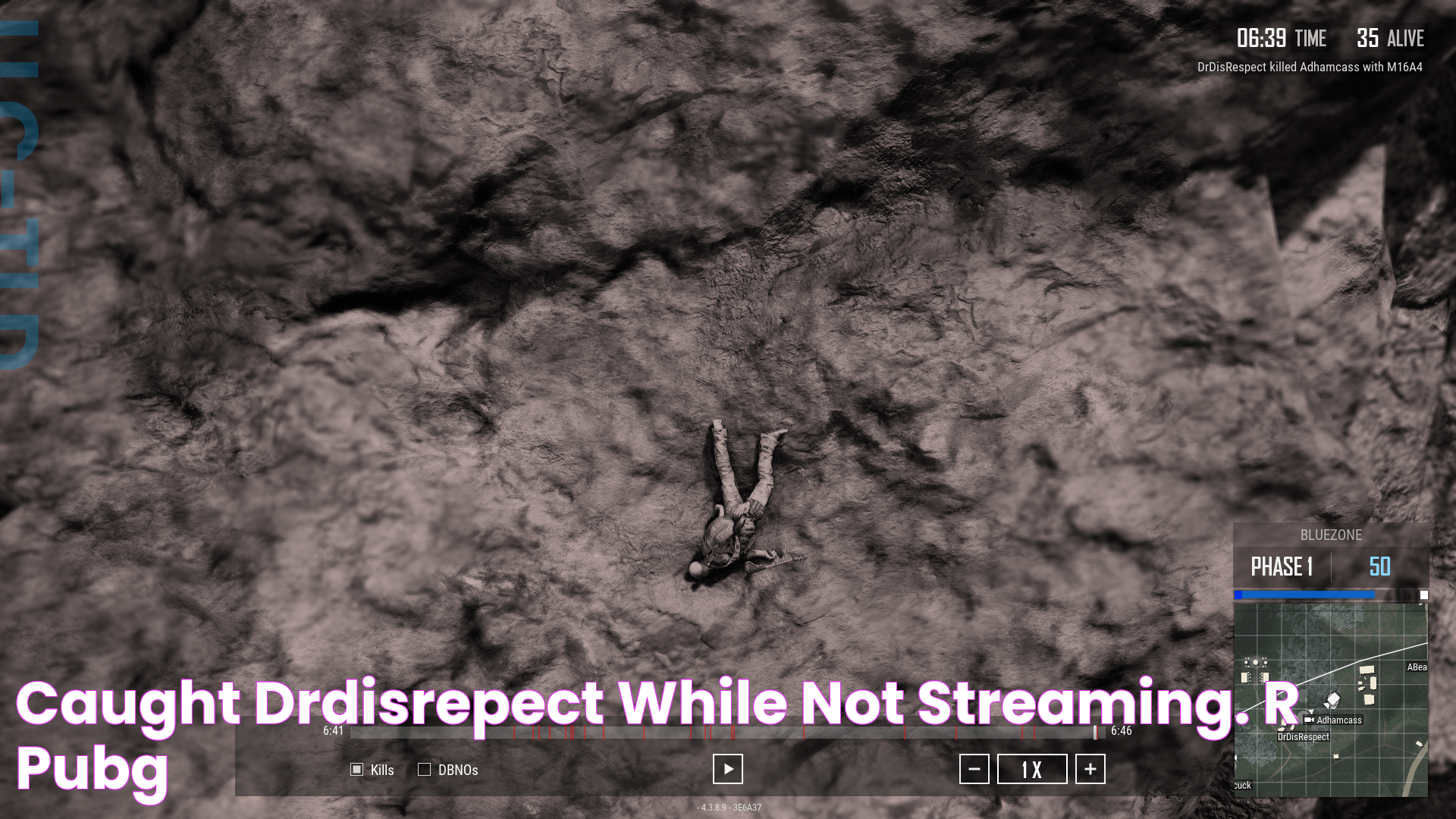 Caught DrDisrepect While Not Streaming. r/PUBG