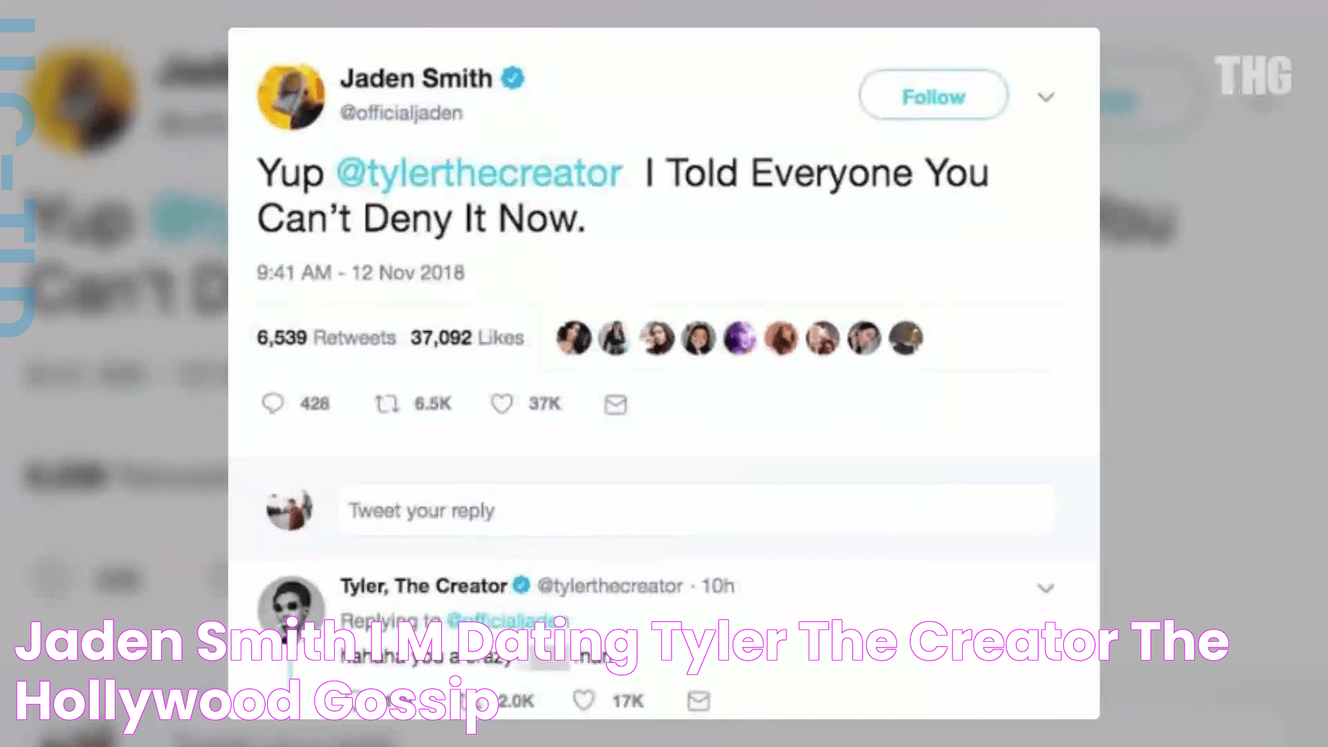 Jaden Smith I'm Dating Tyler the Creator The Hollywood Gossip