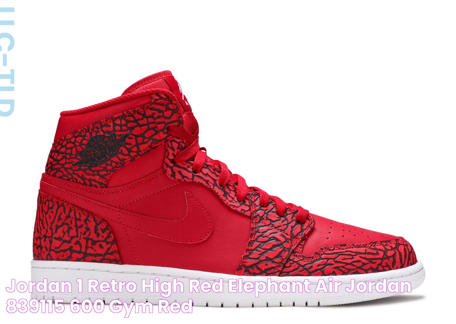 Jordan 1 Retro High 'Red Elephant' Air Jordan 839115 600 gym red