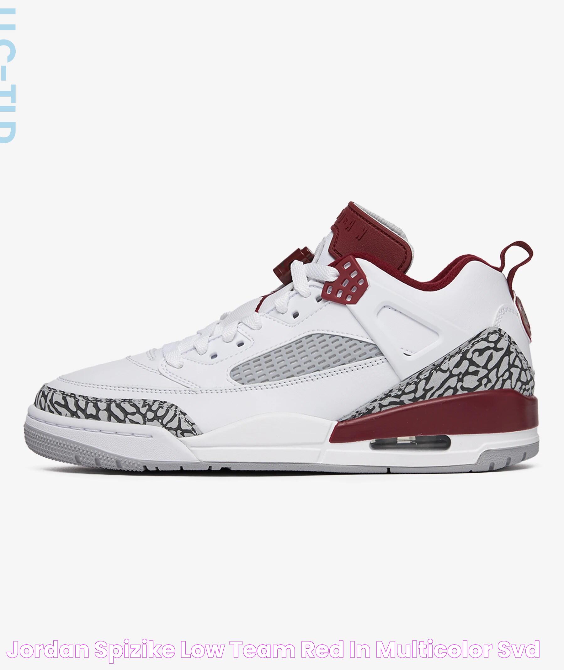 Jordan Spizike Low "Team Red" in Multicolor SVD