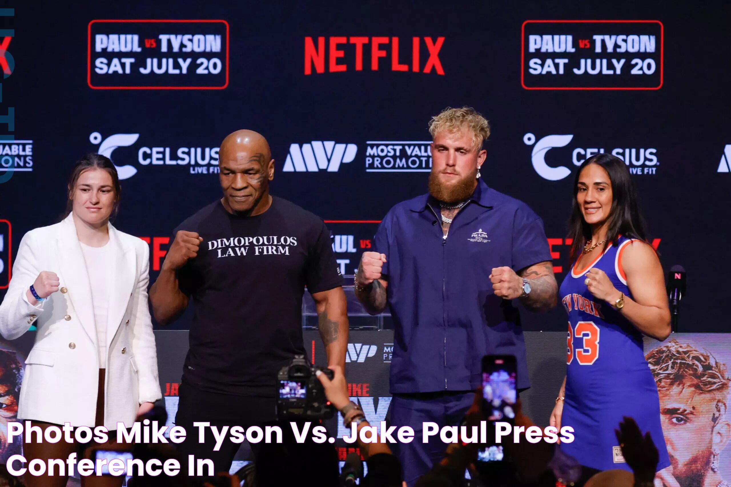 Photos Mike Tyson vs. Jake Paul press conference in…