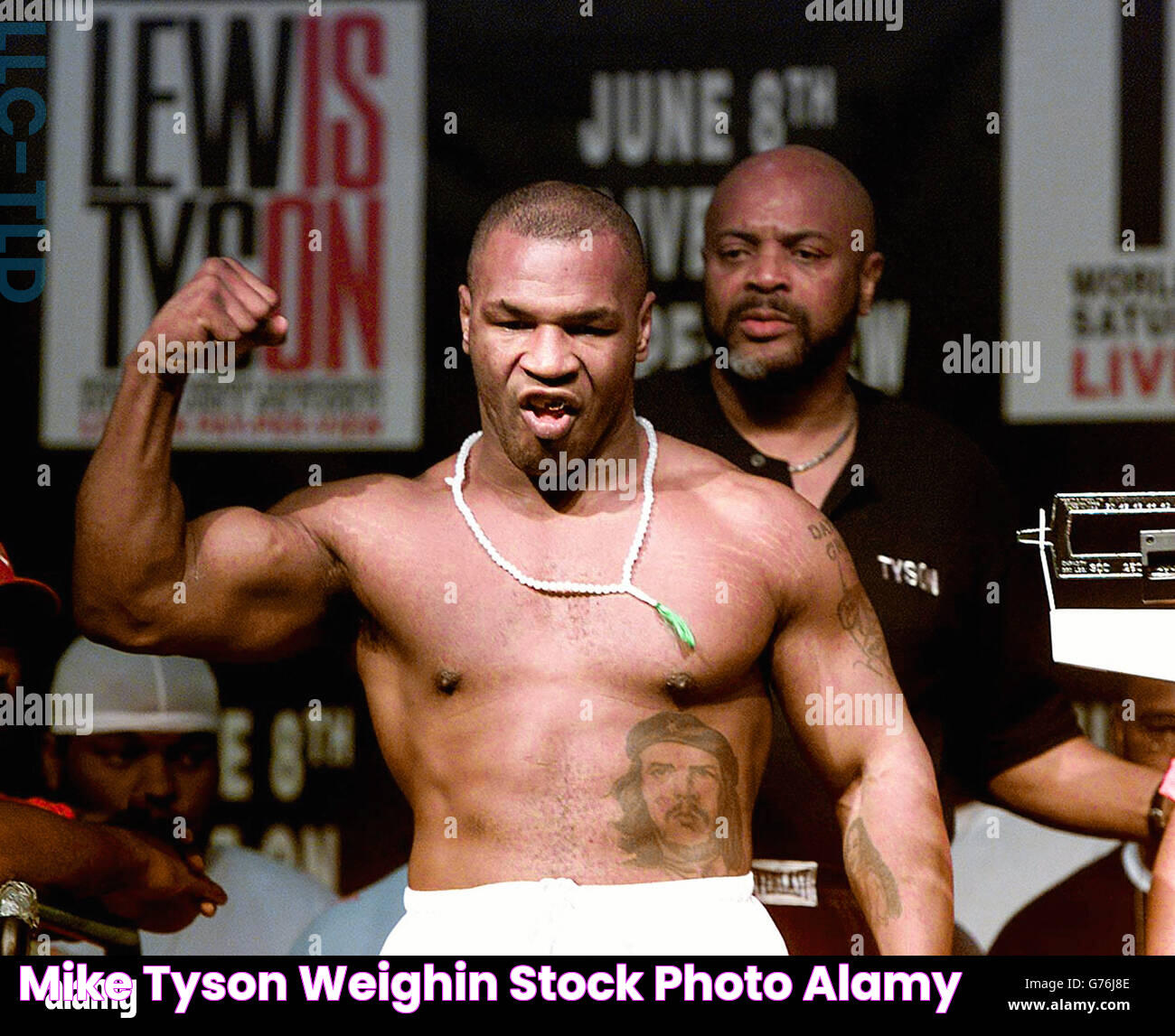 Mike Tyson weighin Stock Photo Alamy