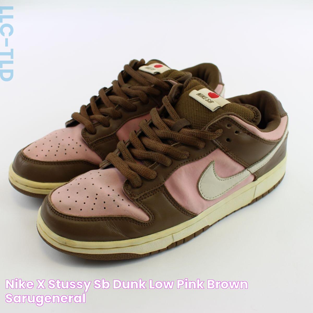 Nike x Stussy SB Dunk Low Pink Brown SaruGeneral