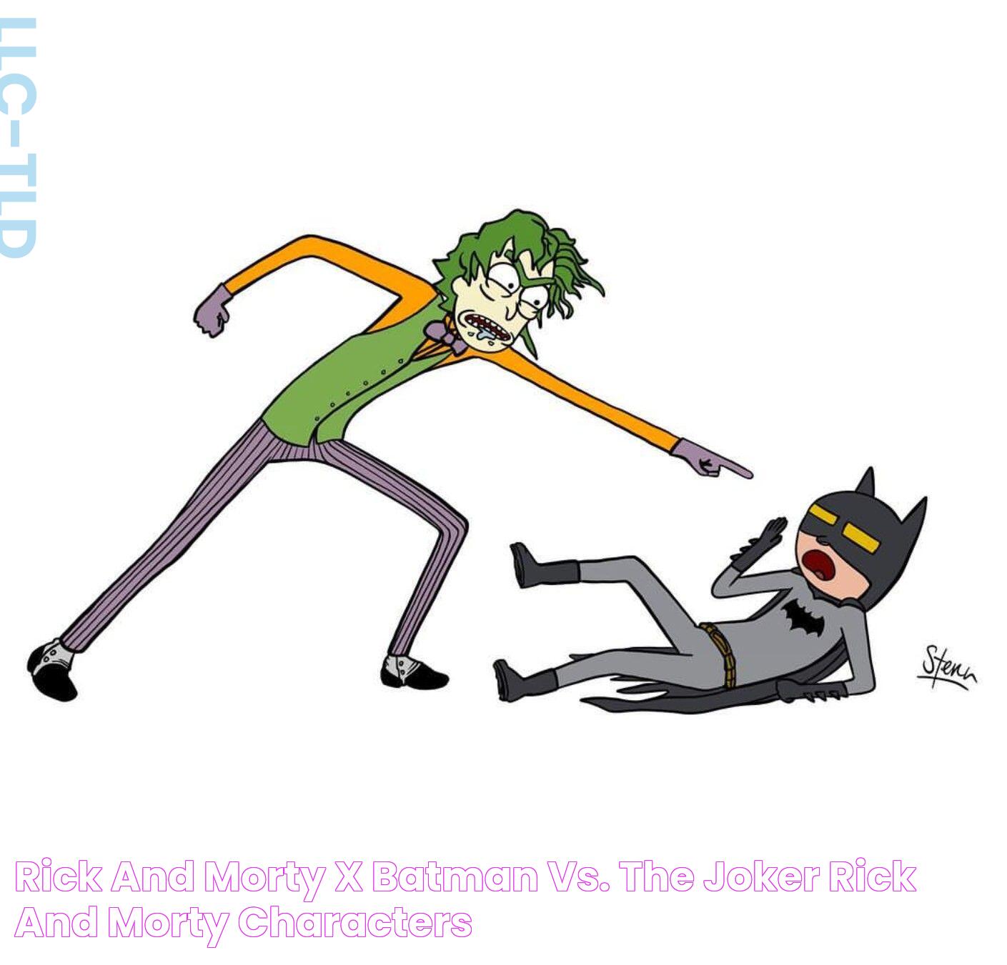 Rick and Morty x Batman Vs. The Joker Rick and morty characters