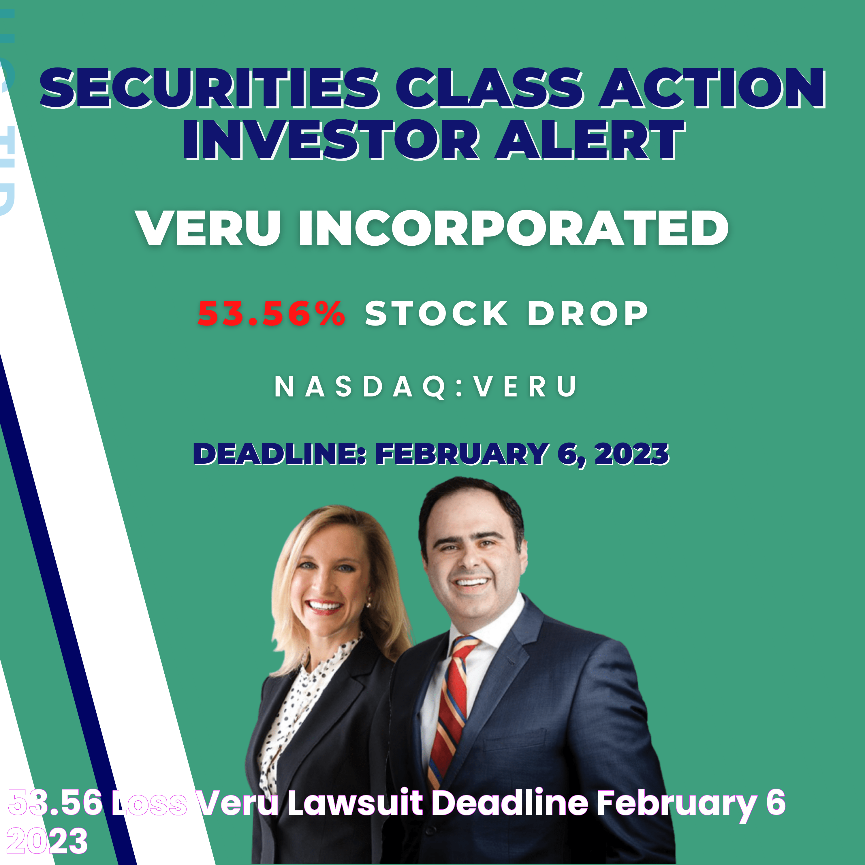 53.56 Loss Veru Lawsuit Deadline February 6, 2023