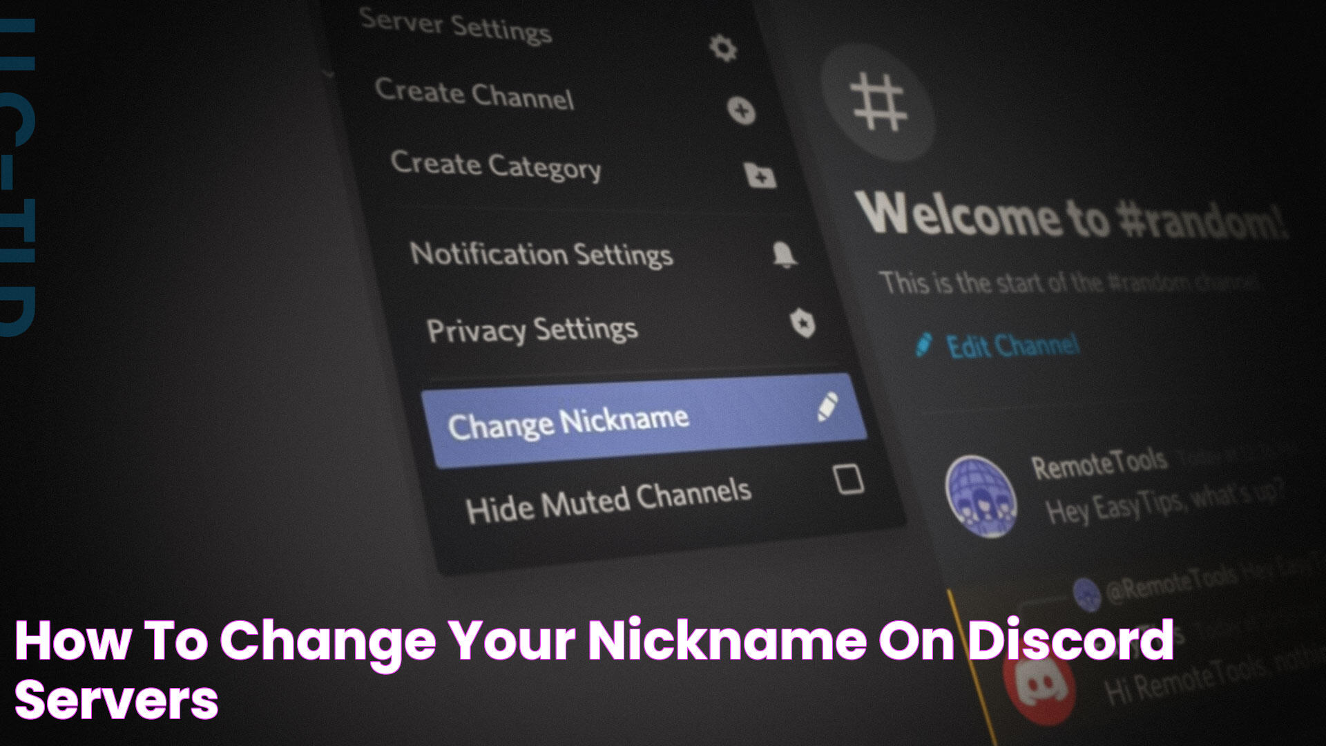 How to Change Your Nickname on Discord Servers?