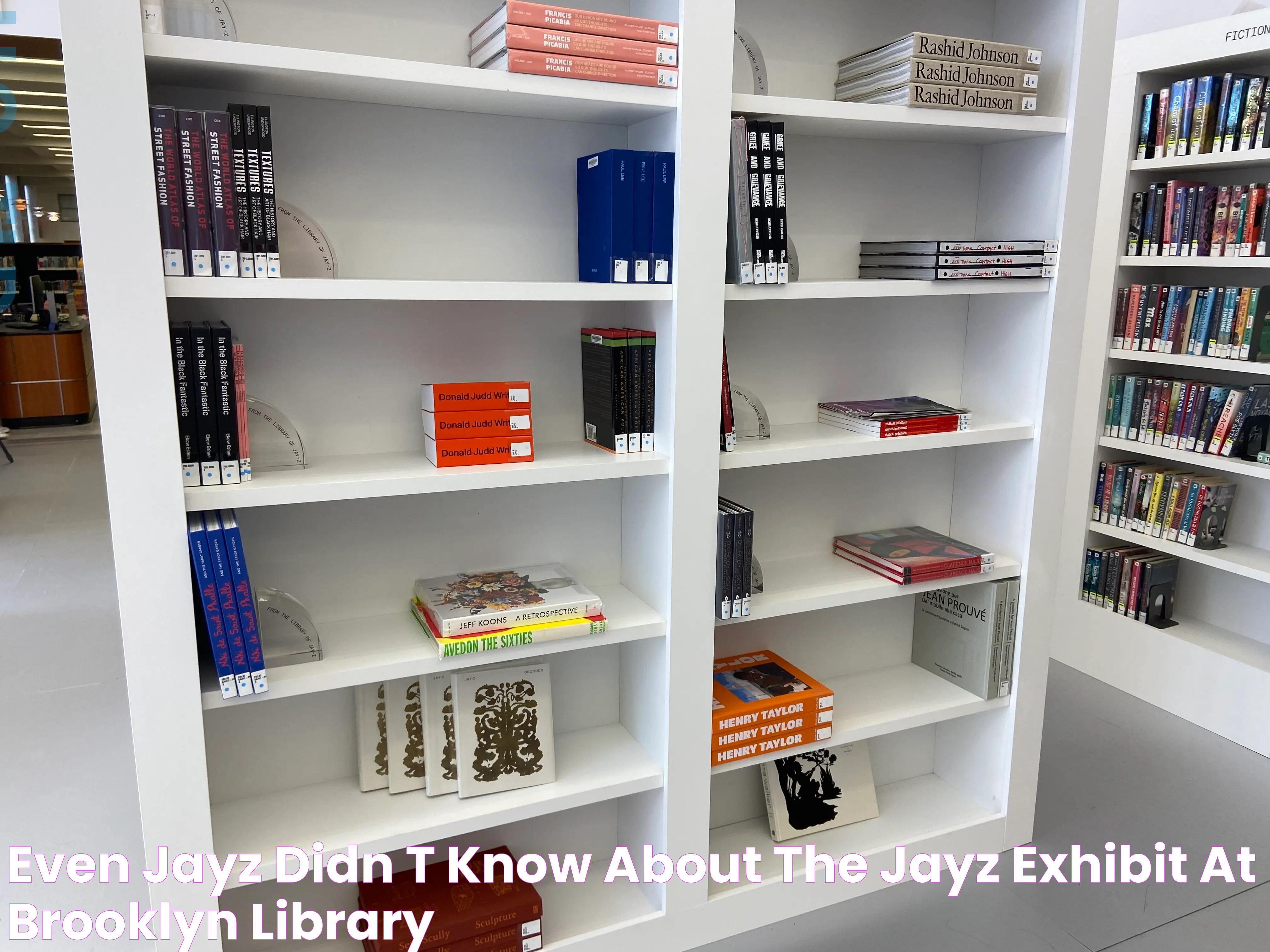 Even JayZ Didn't Know About The JayZ Exhibit At Brooklyn Library