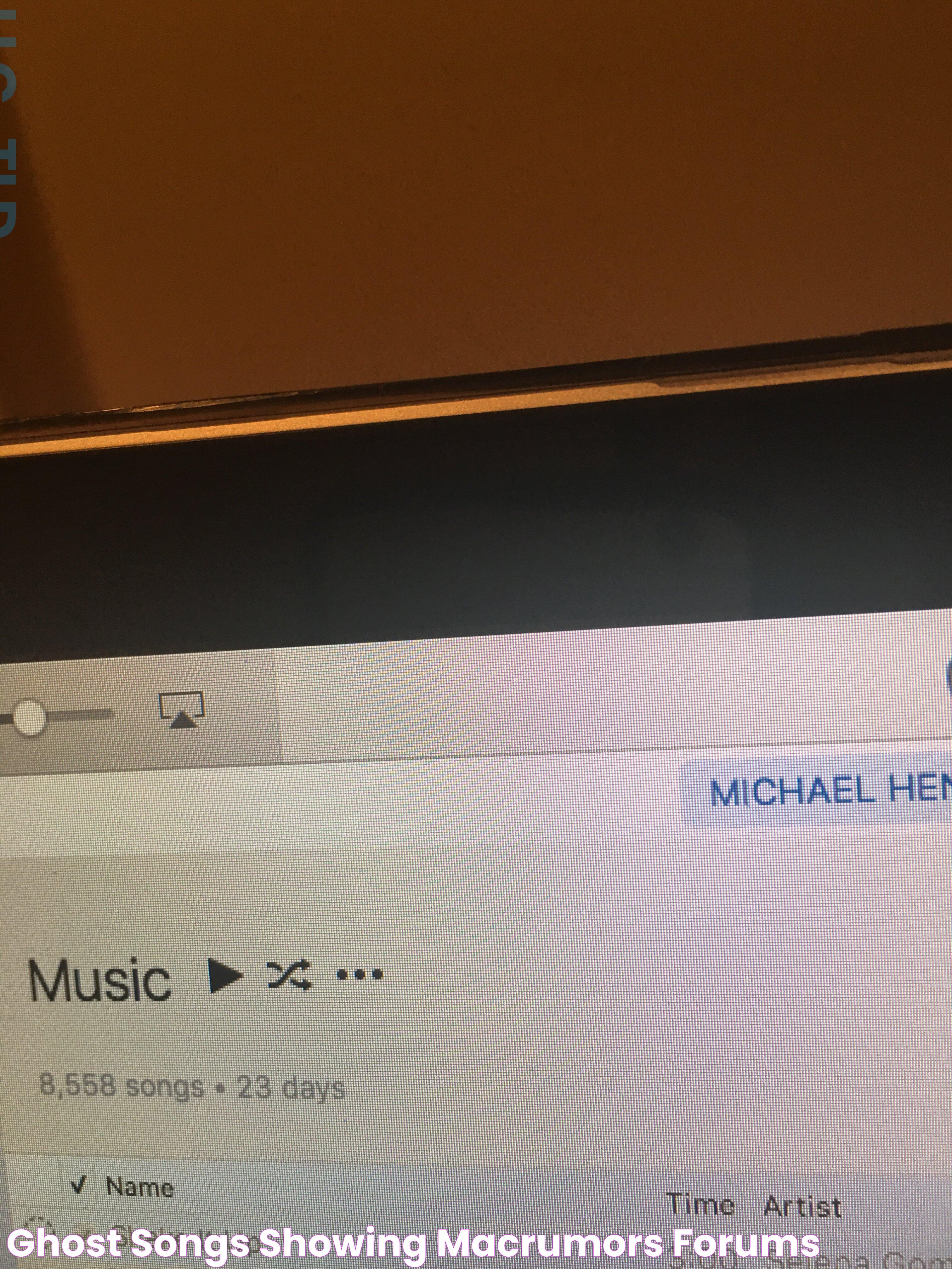 Ghost songs showing? MacRumors Forums