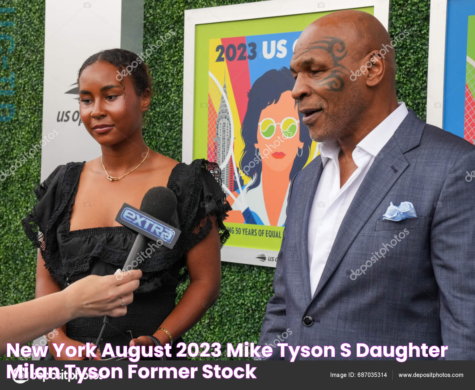 New York August 2023 Mike Tyson's Daughter Milan Tyson Former Stock