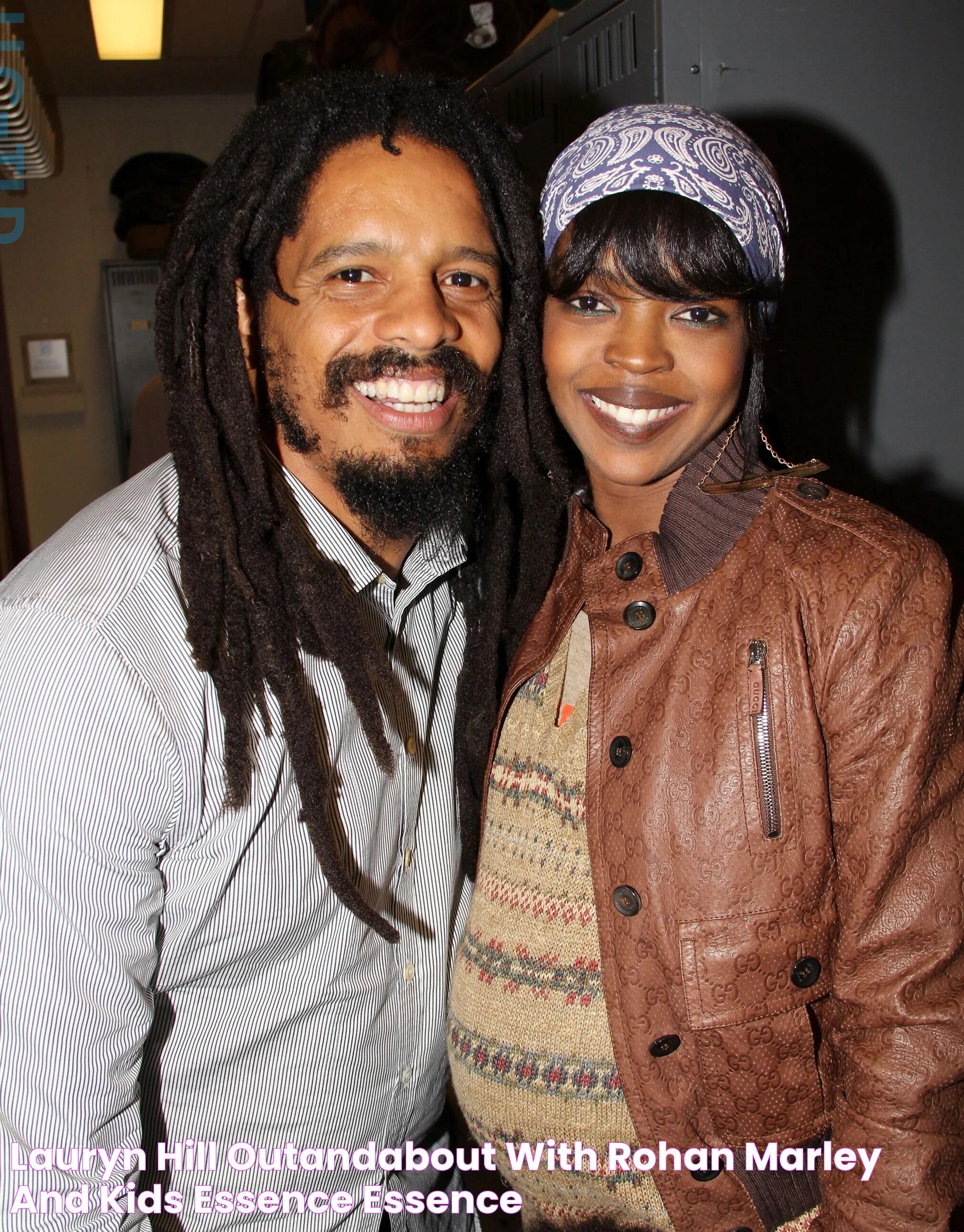 Lauryn Hill OutandAbout with Rohan Marley and Kids Essence Essence