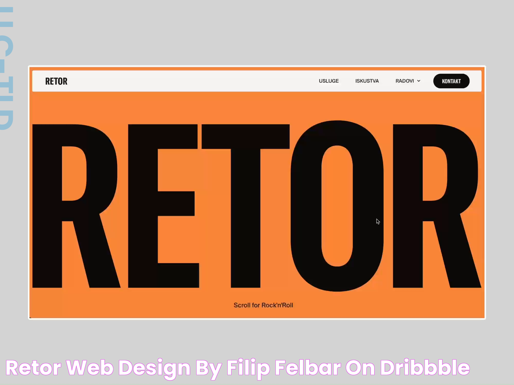 RETOR Web Design by Filip Felbar on Dribbble