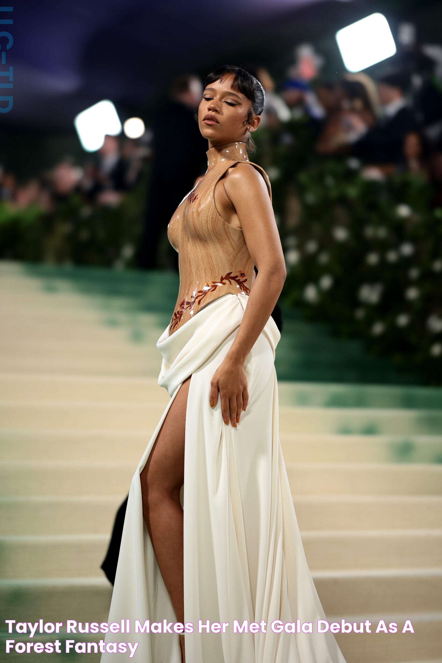 Taylor Russell Makes Her Met Gala Debut As A Forest Fantasy