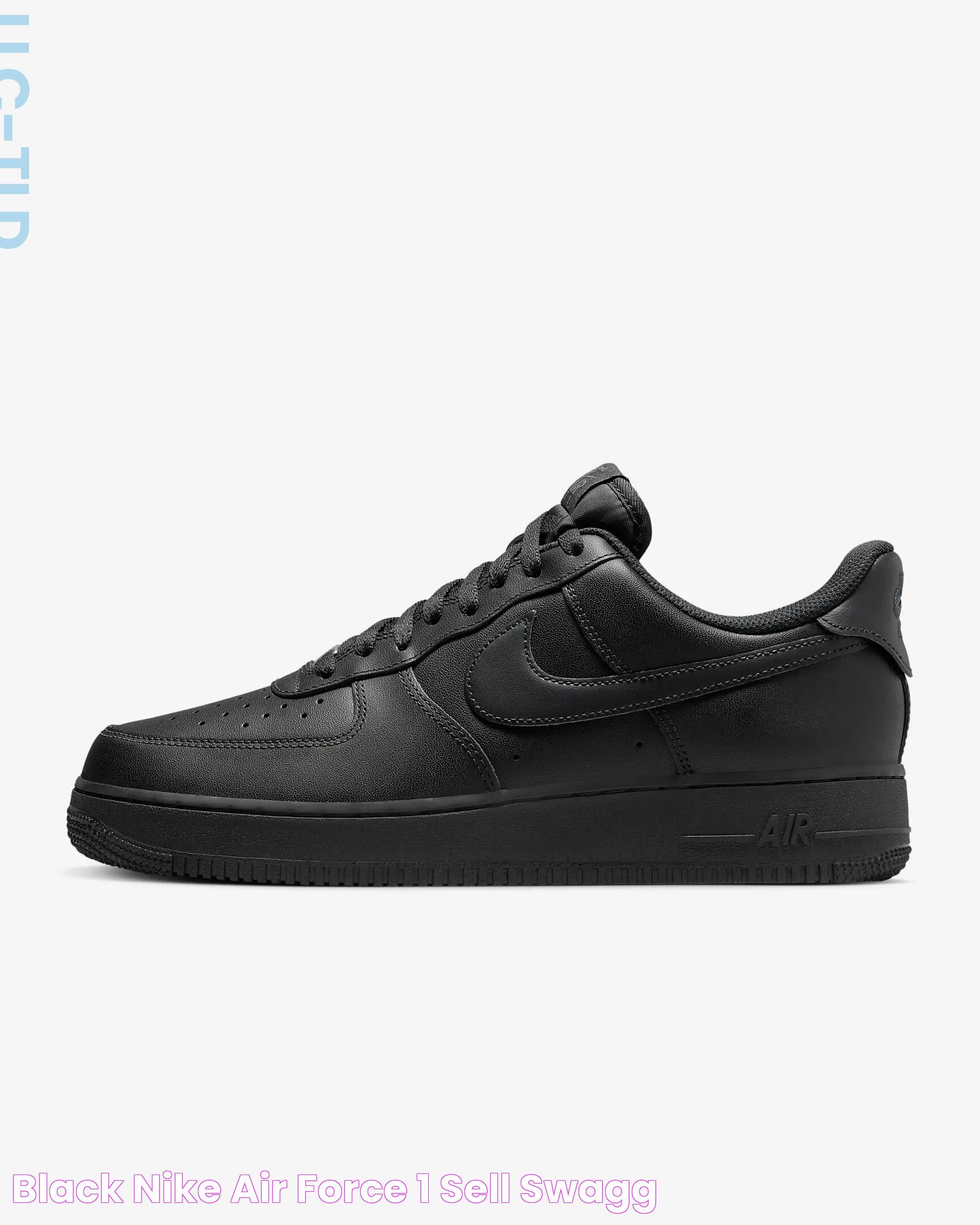 In-Depth Guide To Womens Air Force 1 Black Sneakers