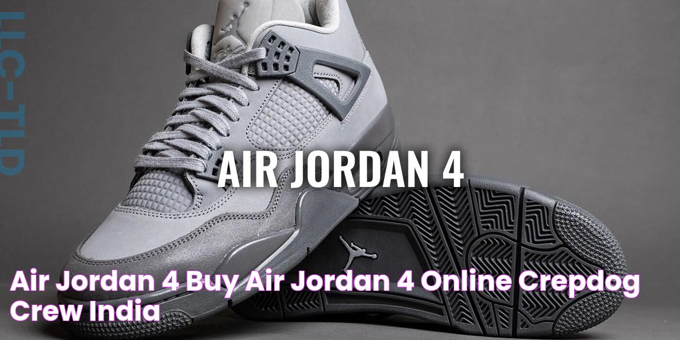 Air Jordan 4 Buy Air Jordan 4 Online Crepdog Crew India