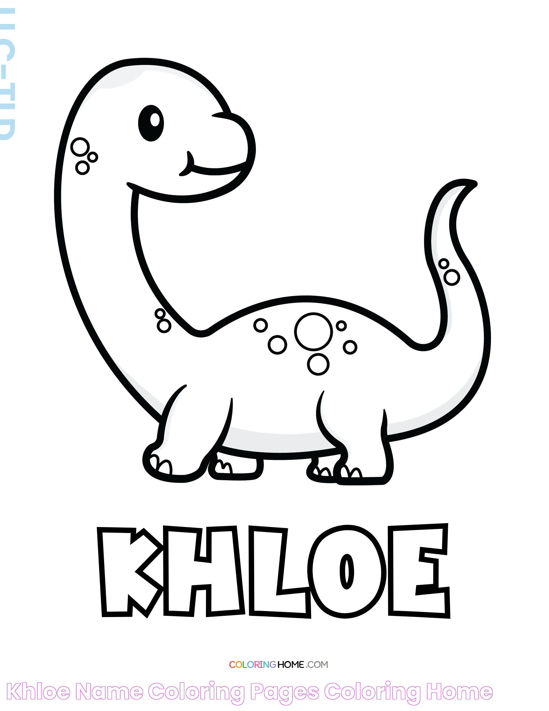 Khloe Name Coloring Pages Coloring Home