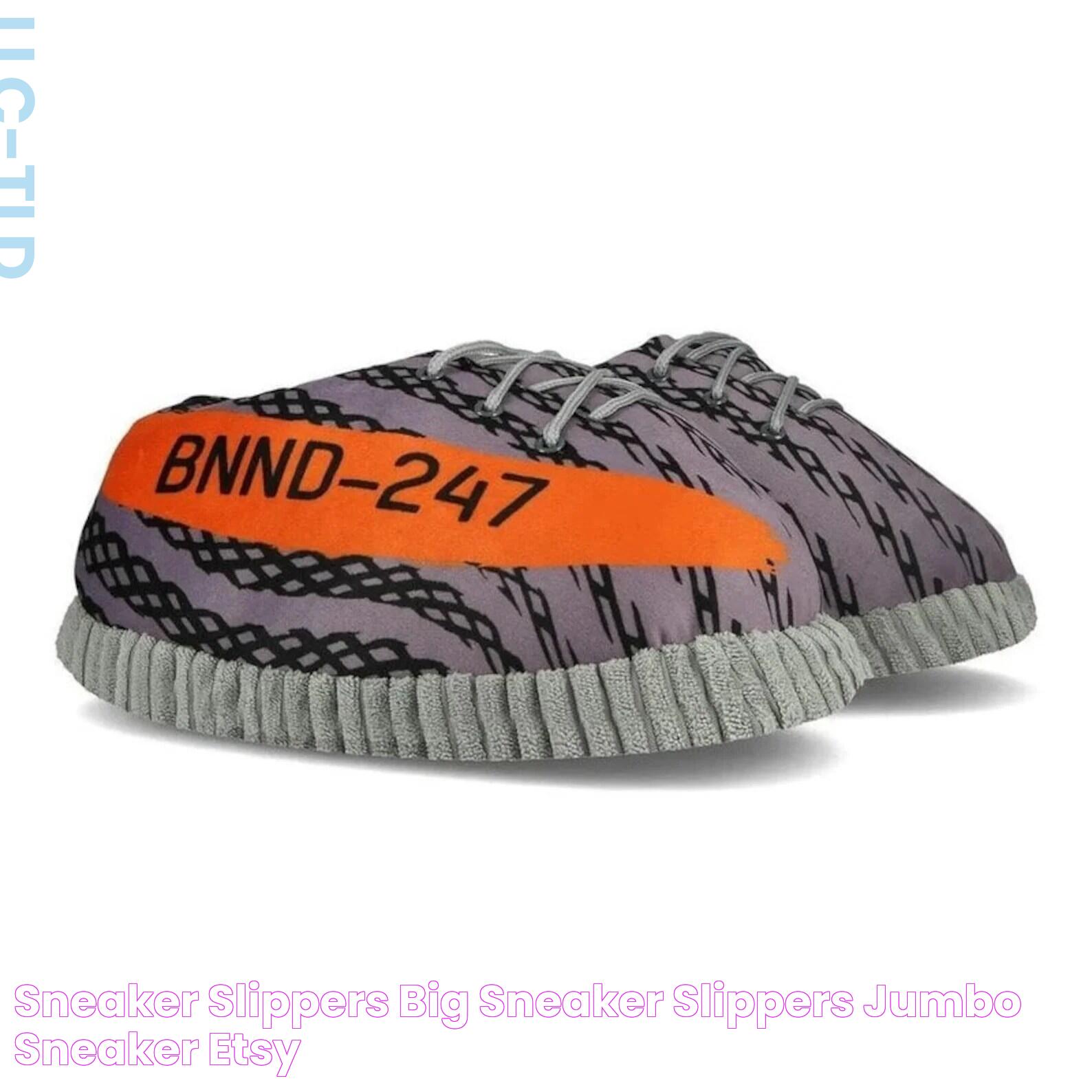 Sneaker Slippers Big Sneaker Slippers Jumbo Sneaker Etsy