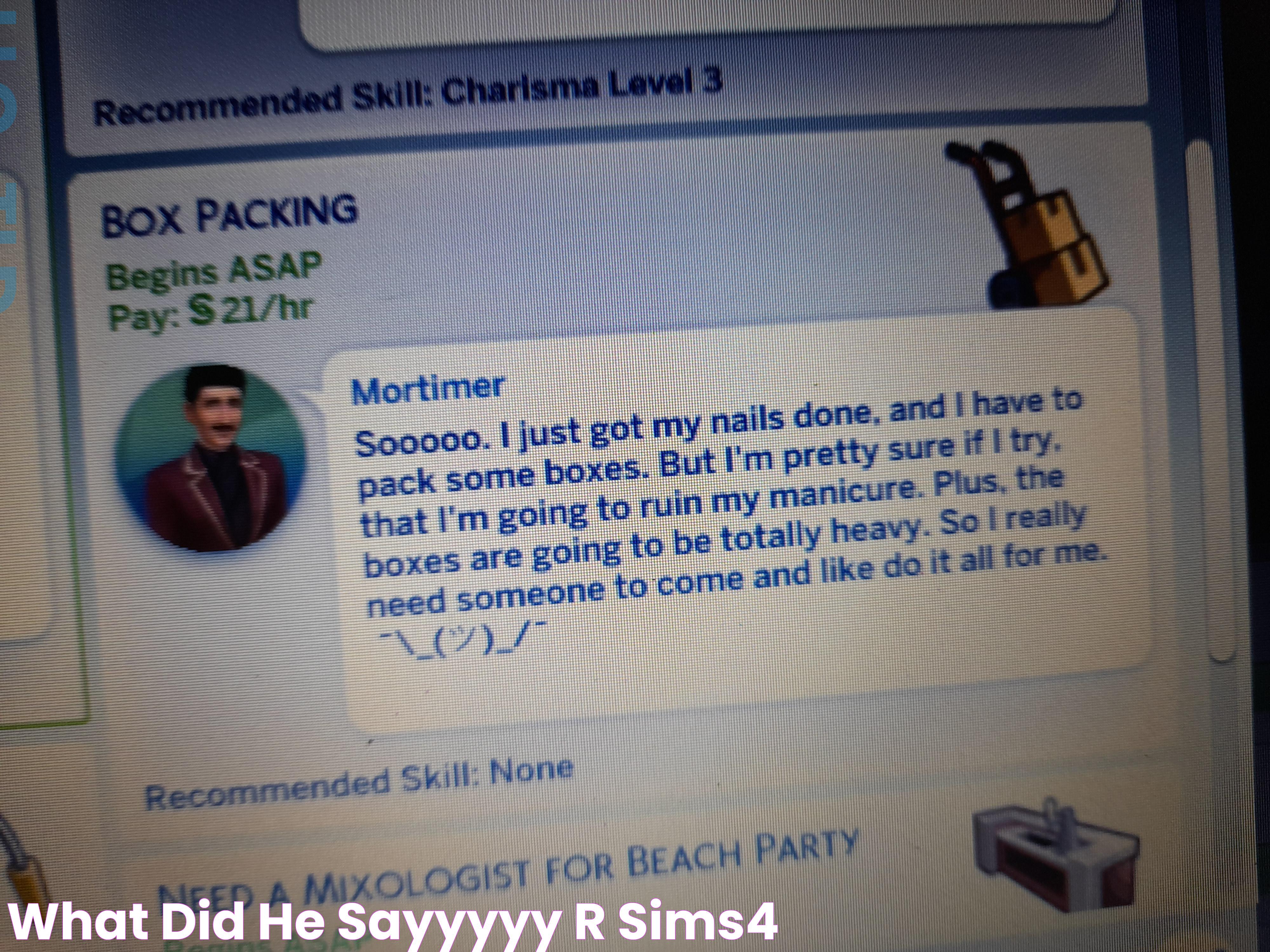 What did he sayyyyy?? r/Sims4