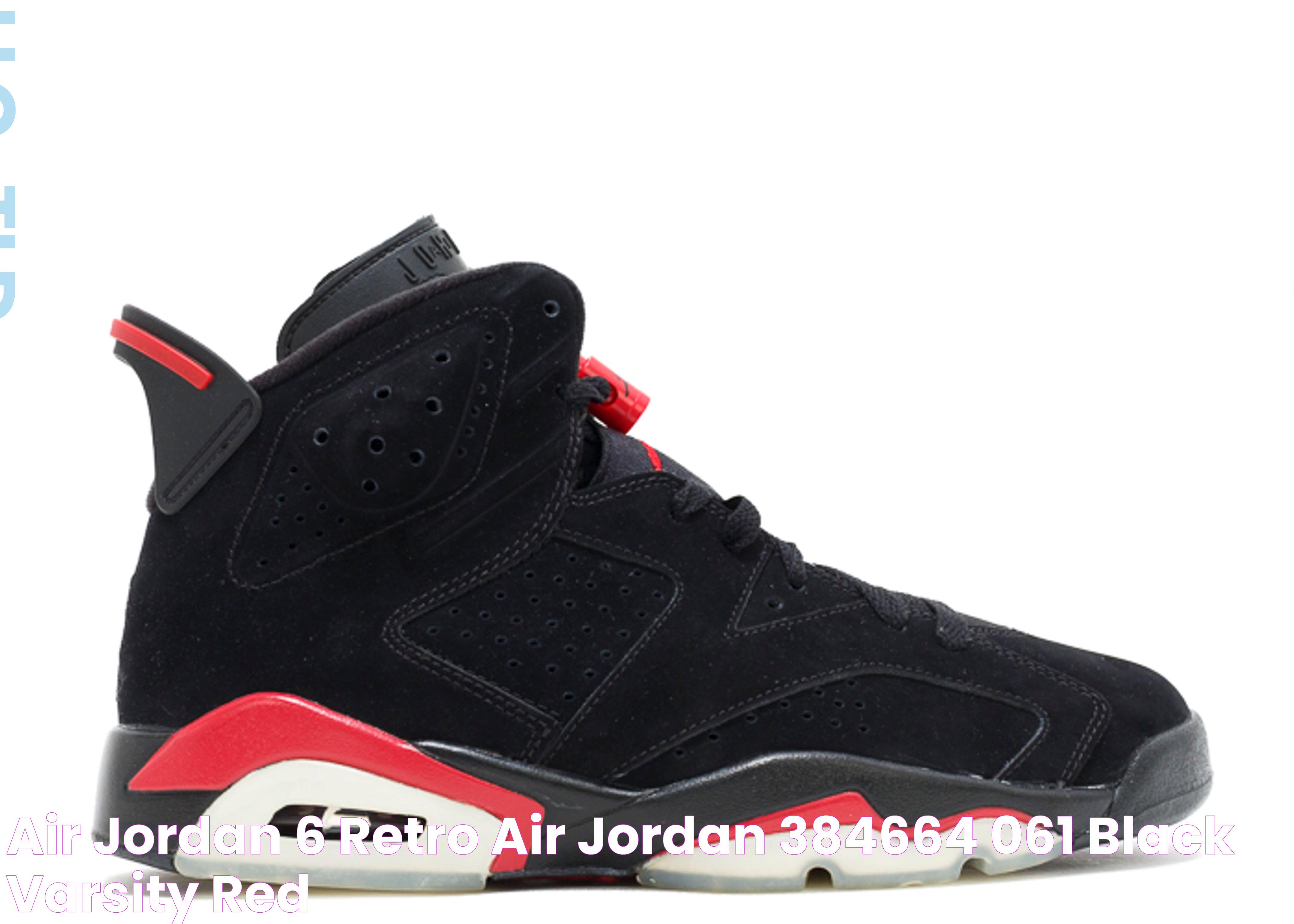 Air Jordan 6 Retro Air Jordan 384664 061 black/varsity red