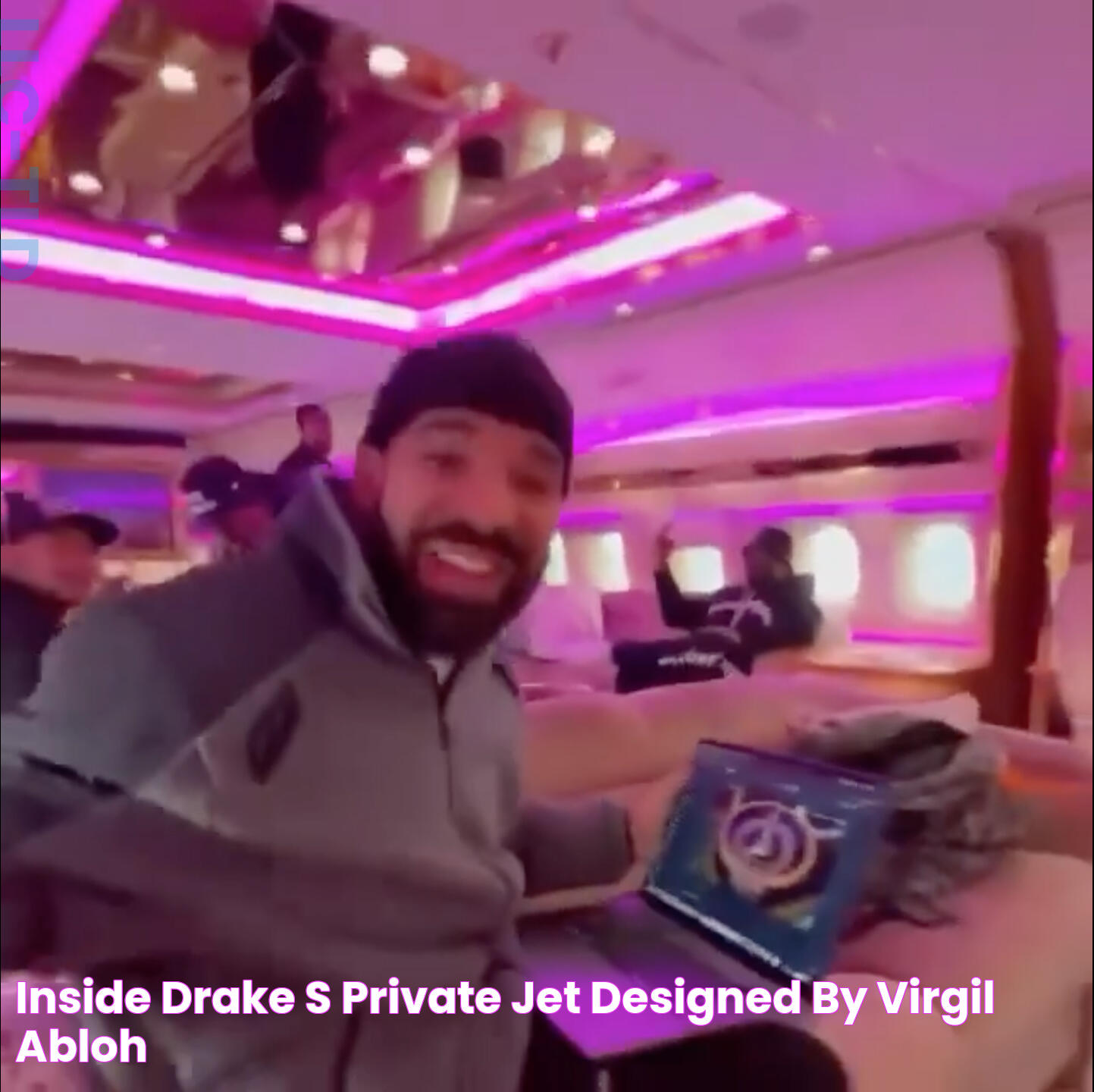 Inside Drake's private jet designed by Virgil Abloh