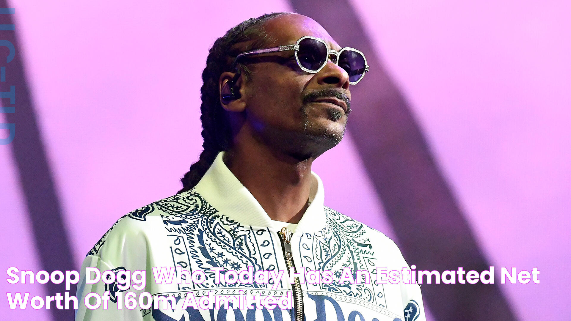 Snoop Dogg, Who Today Has An Estimated Net Worth Of 160M, Admitted