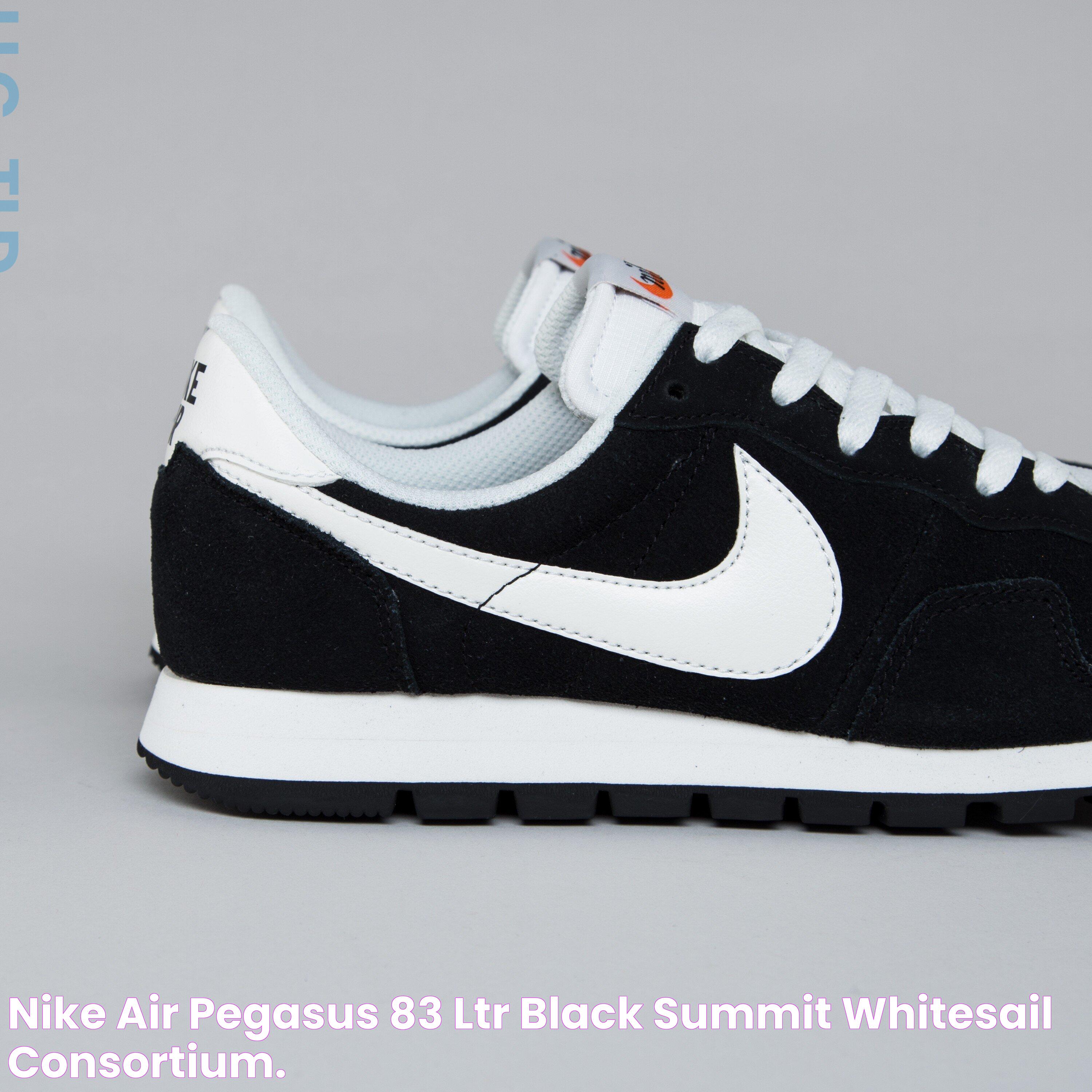 Nike Air Pegasus 83 LTR (Black/Summit WhiteSail) Consortium.