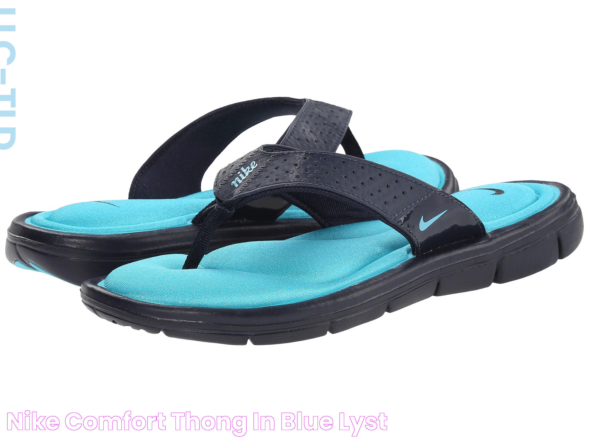 Nike Comfort Thong in Blue Lyst