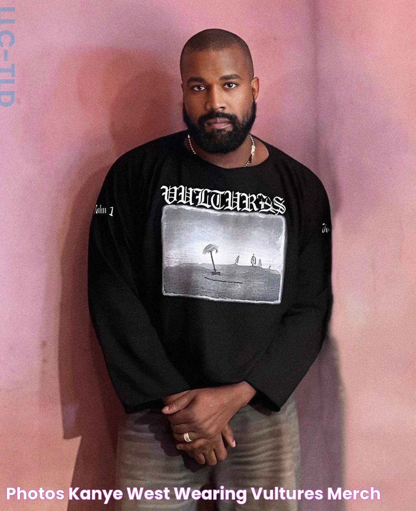 Photos Kanye West wearing Vultures merch