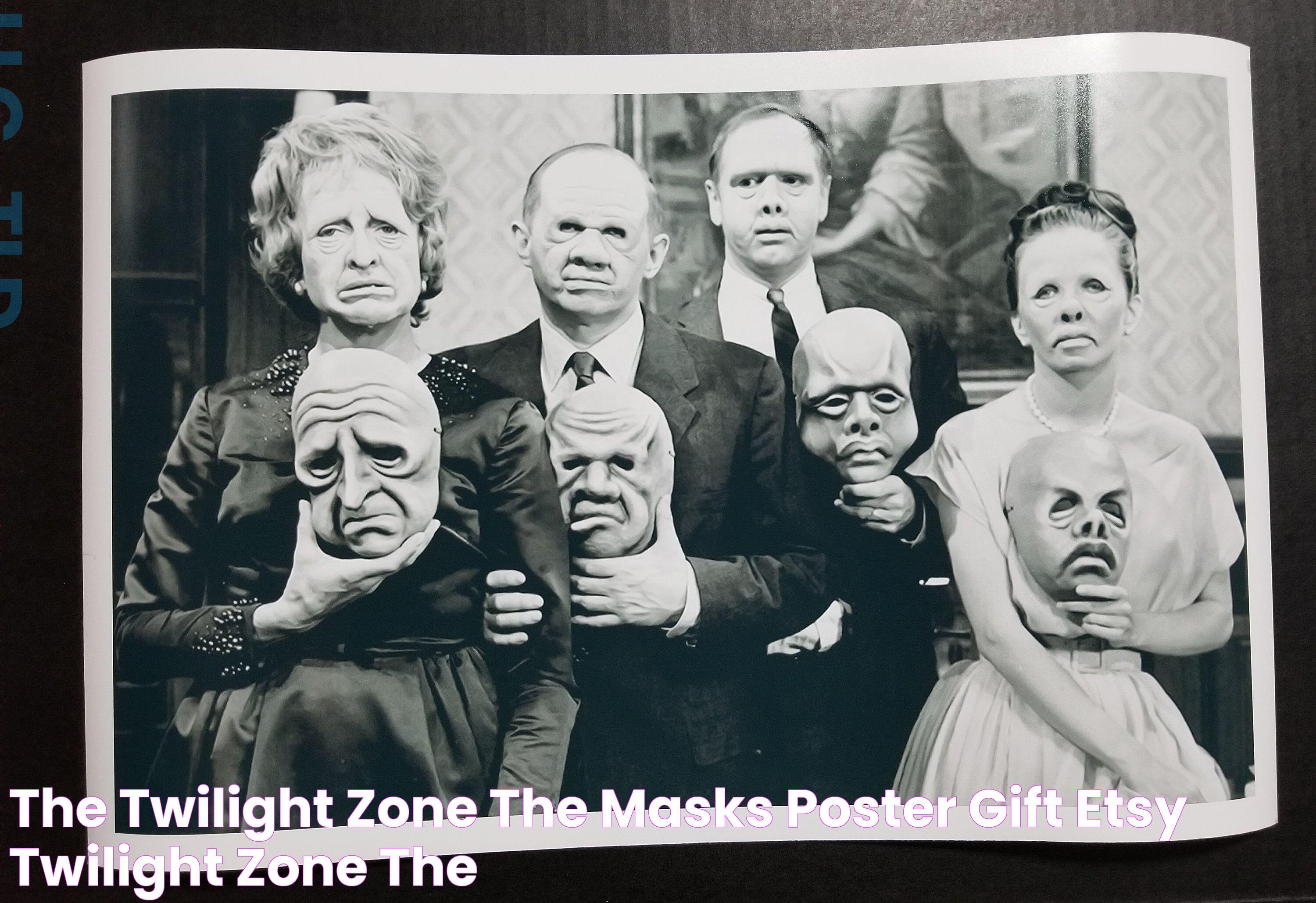 The Twilight Zone the Masks Poster Gift Etsy Twilight zone the