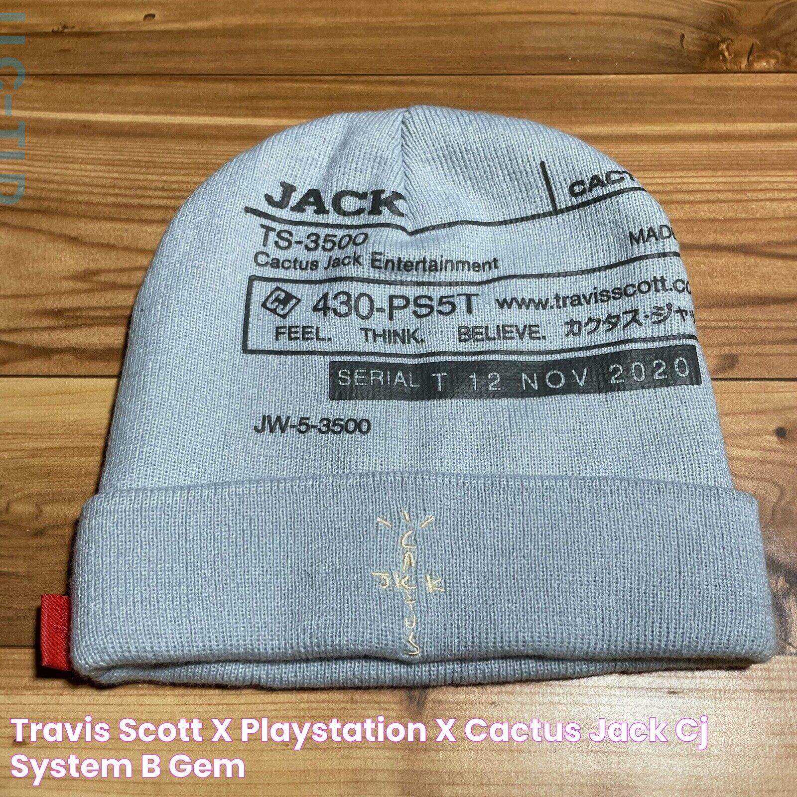 Travis Scott X Playstation X Cactus Jack “CJ System B… Gem