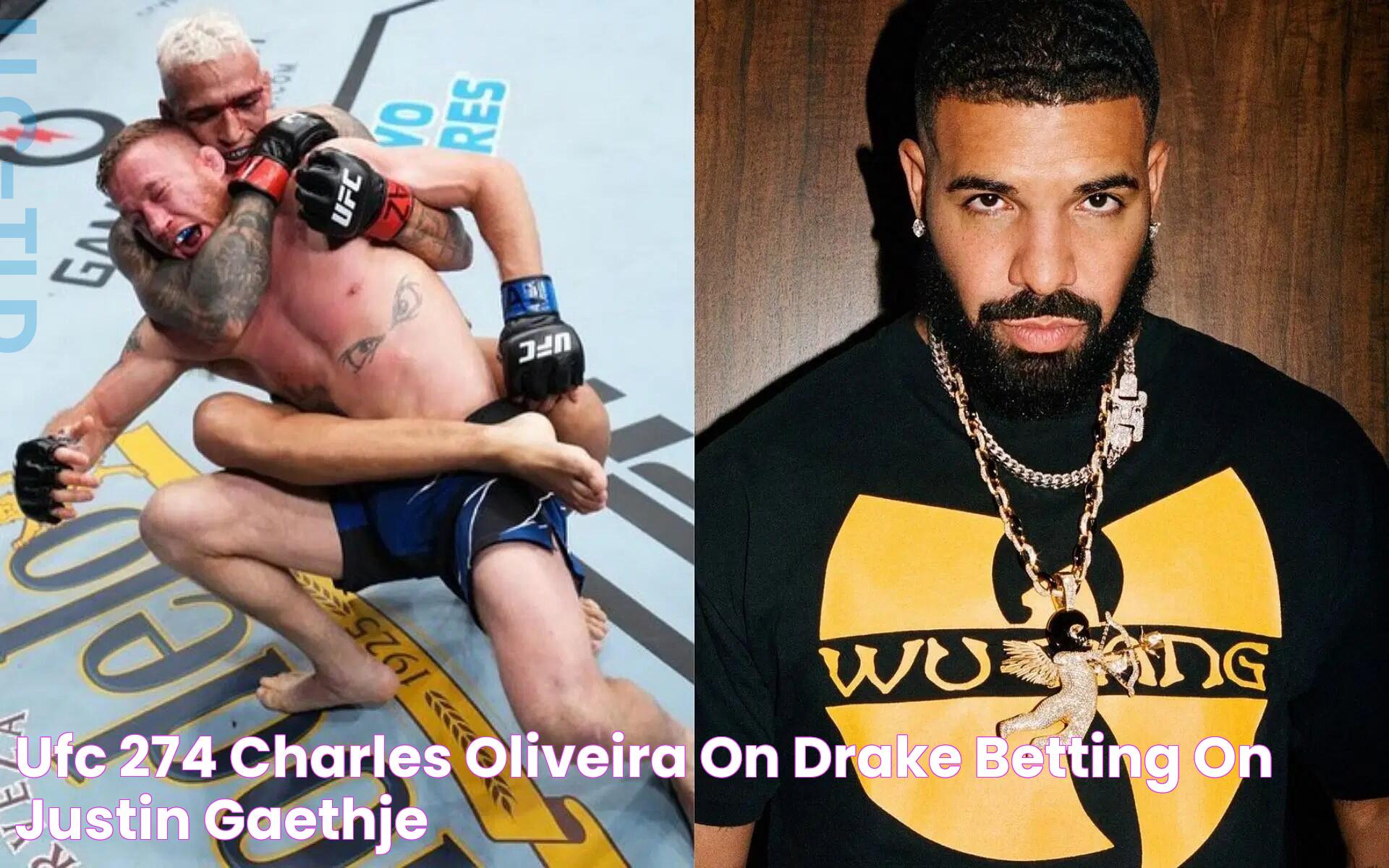 UFC 274 Charles Oliveira on Drake betting on Justin Gaethje