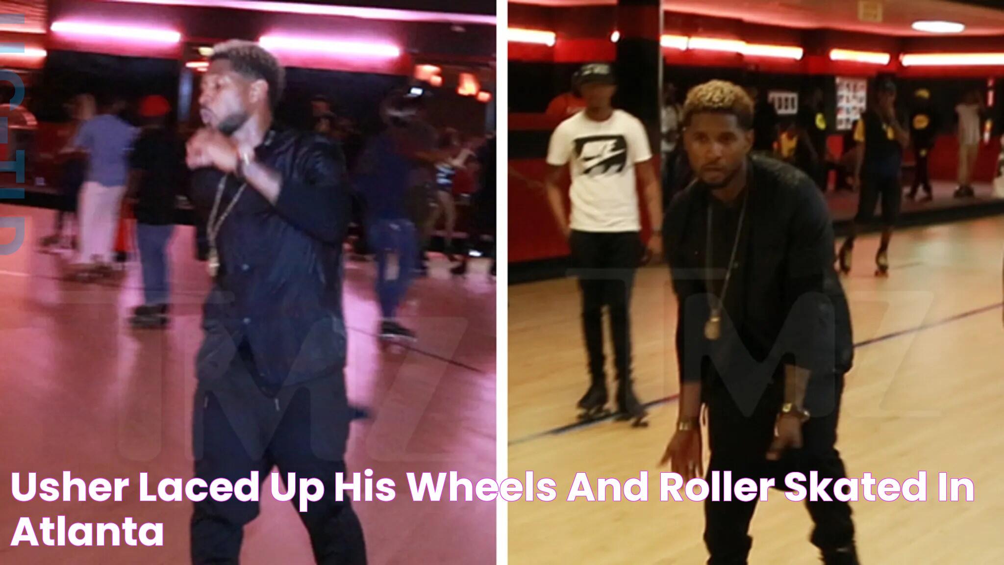 Usher Laced Up his Wheels and Roller Skated in Atlanta!