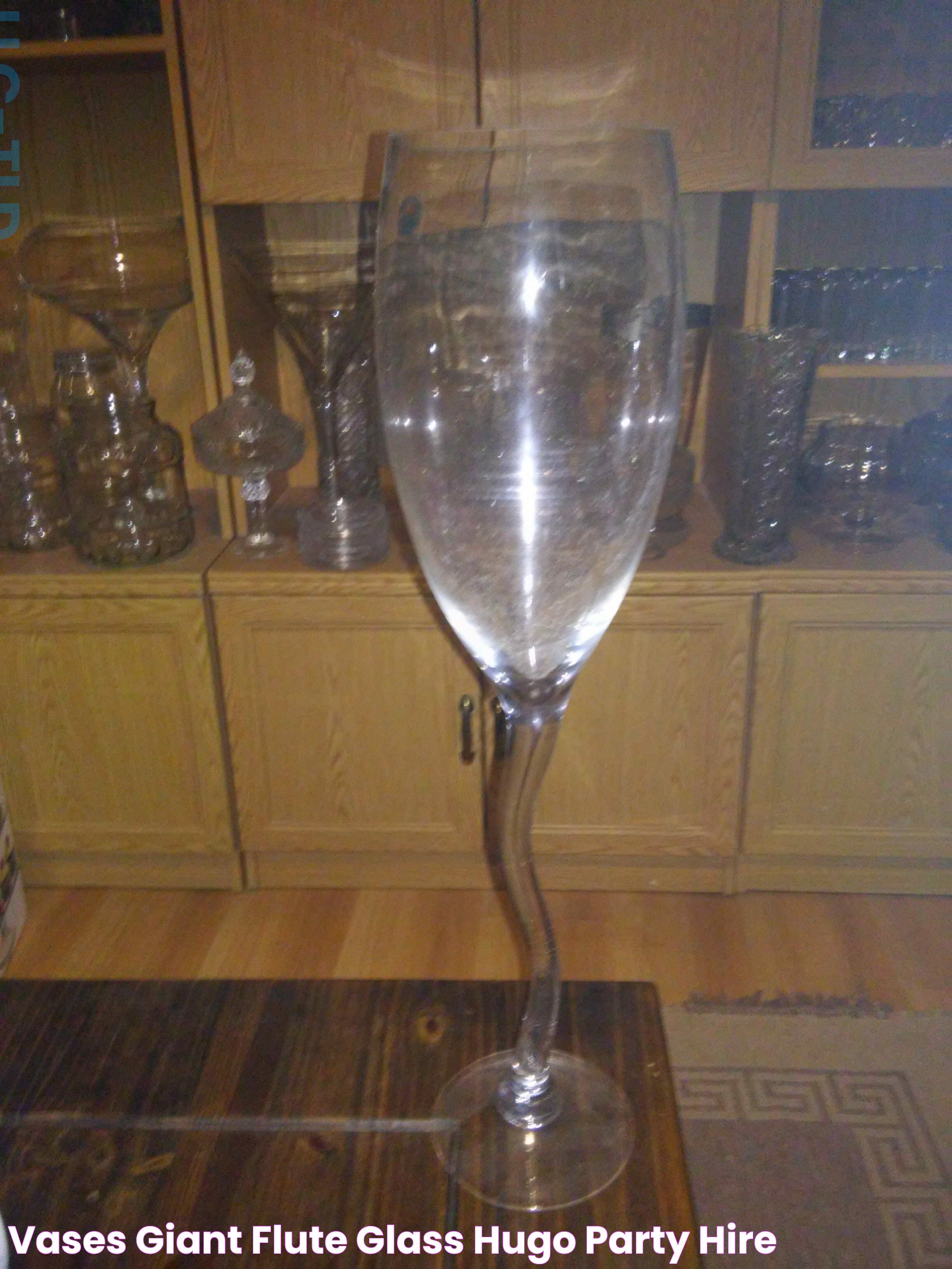 Vases Giant flute glass Hugo Party Hire