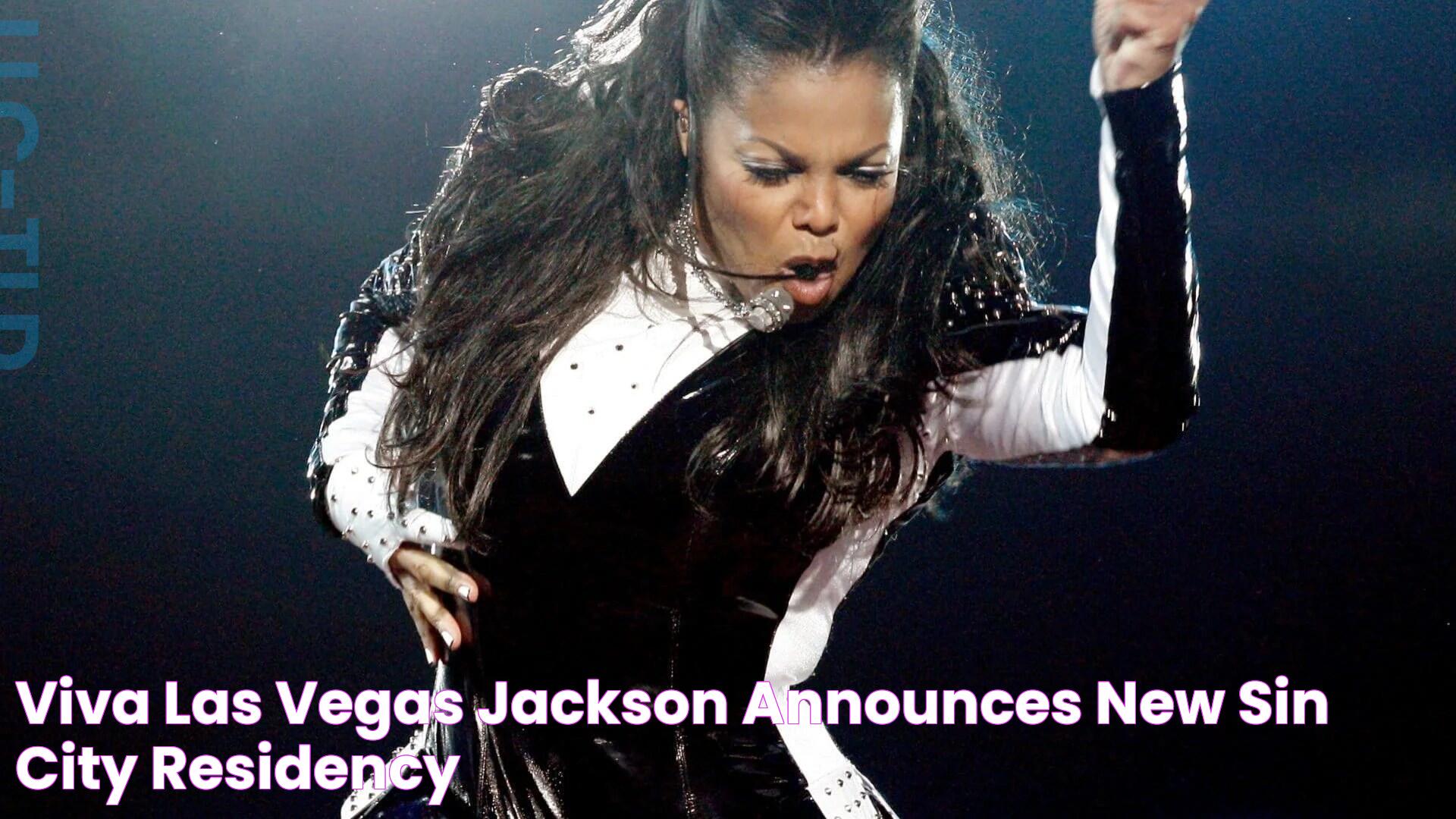 Viva Las Vegas! Jackson Announces New Sin City Residency