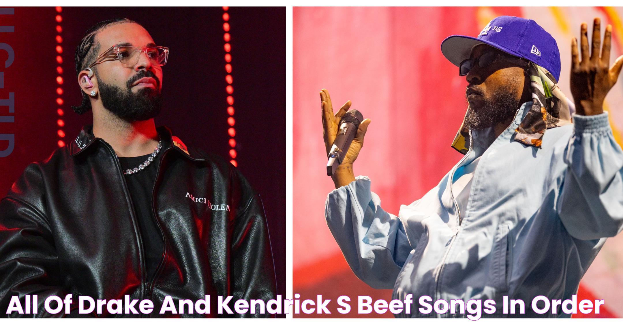 All of Drake and Kendrick's Beef Songs In Order