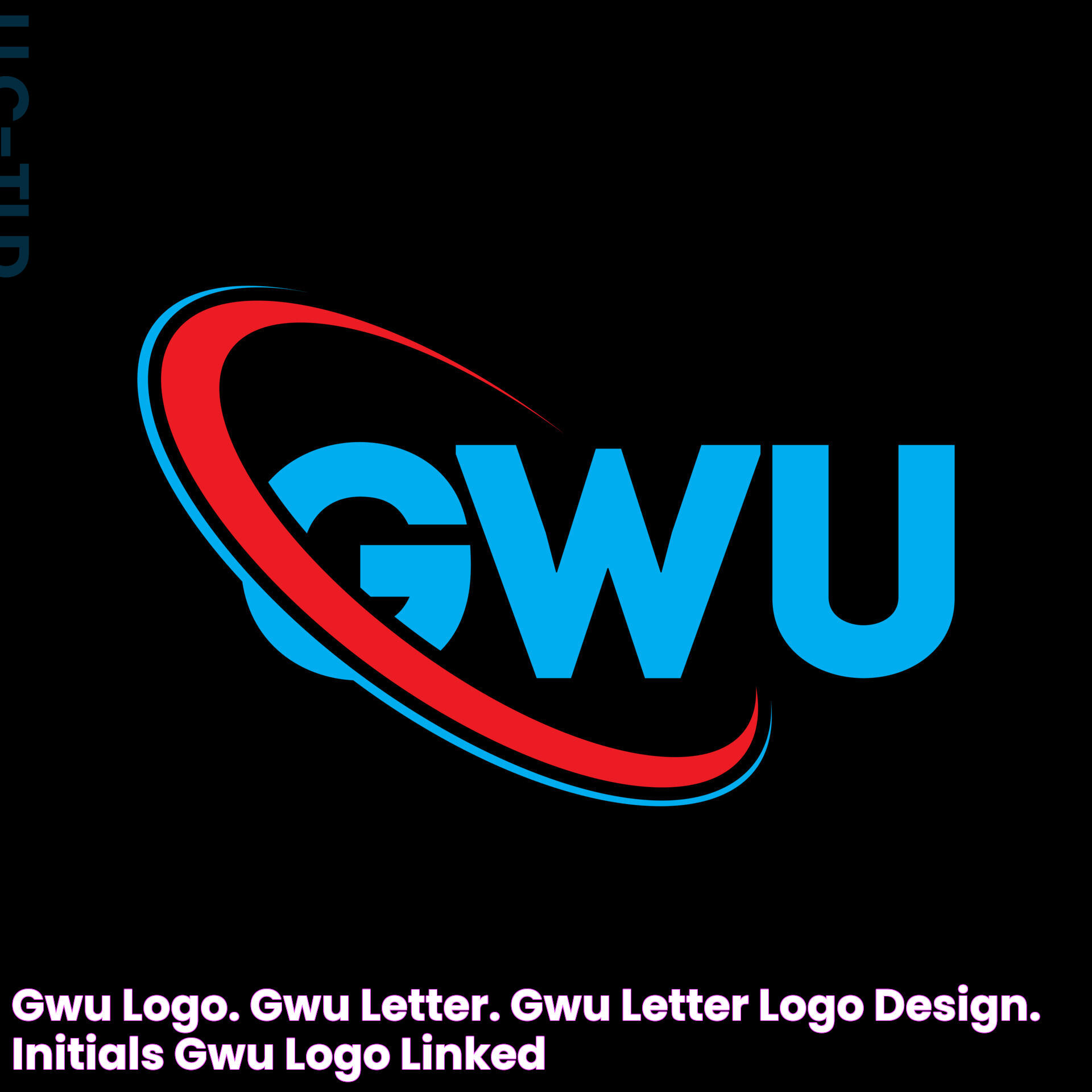 GWU logo. GWU letter. GWU letter logo design. Initials GWU logo linked