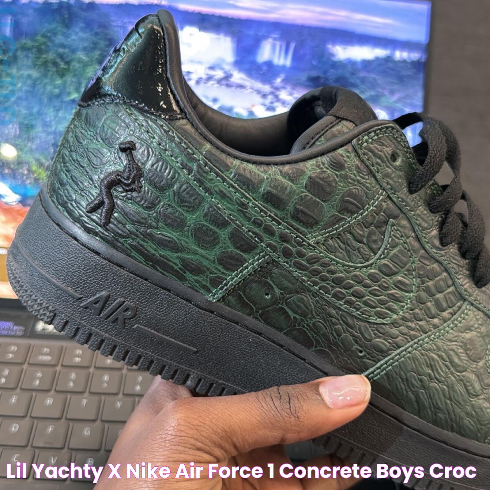 Lil Yachty x Nike Air Force 1 Concrete Boys Croc