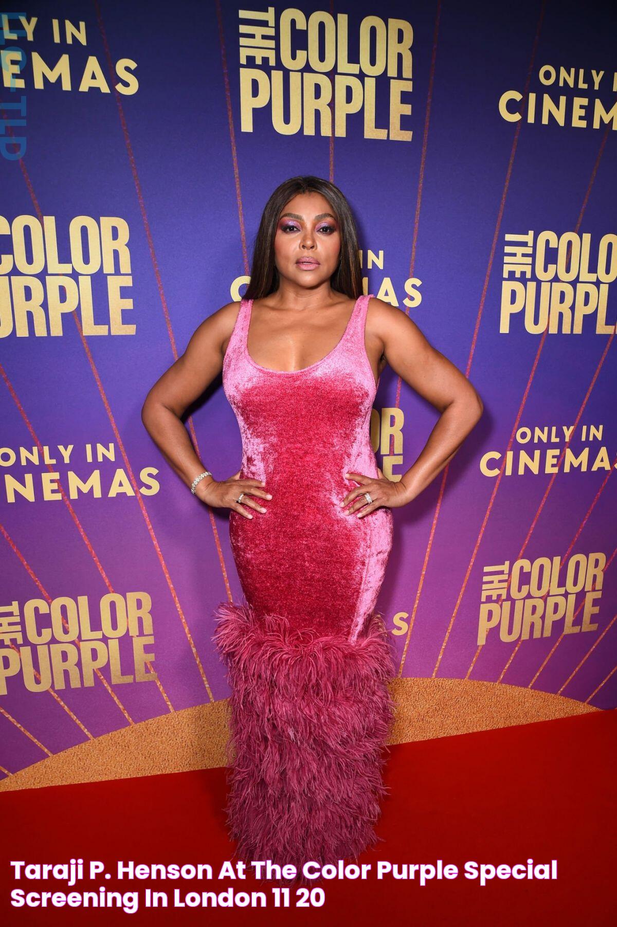 TARAJI P. HENSON at The Color Purple Special Screening in London 11/20