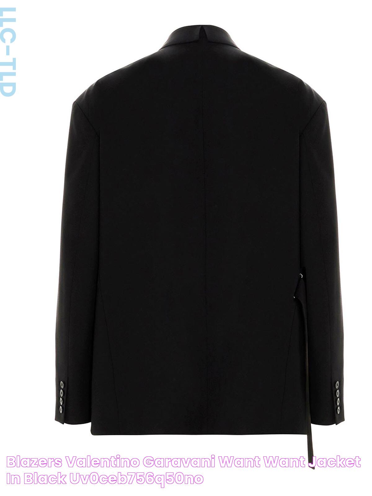 Blazers Valentino Garavani Want Want Jacket in black UV0CEB756Q50NO