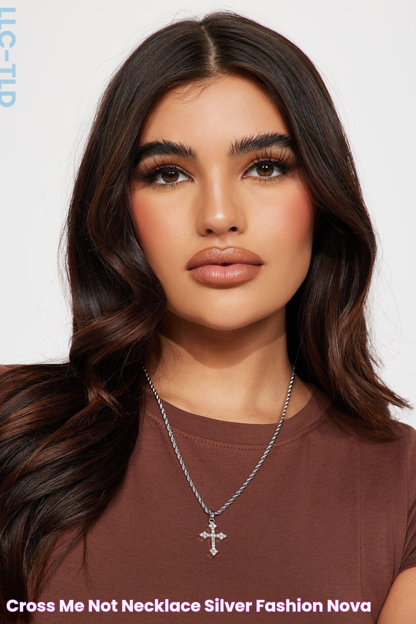 Cross Me Not Necklace Silver Fashion Nova