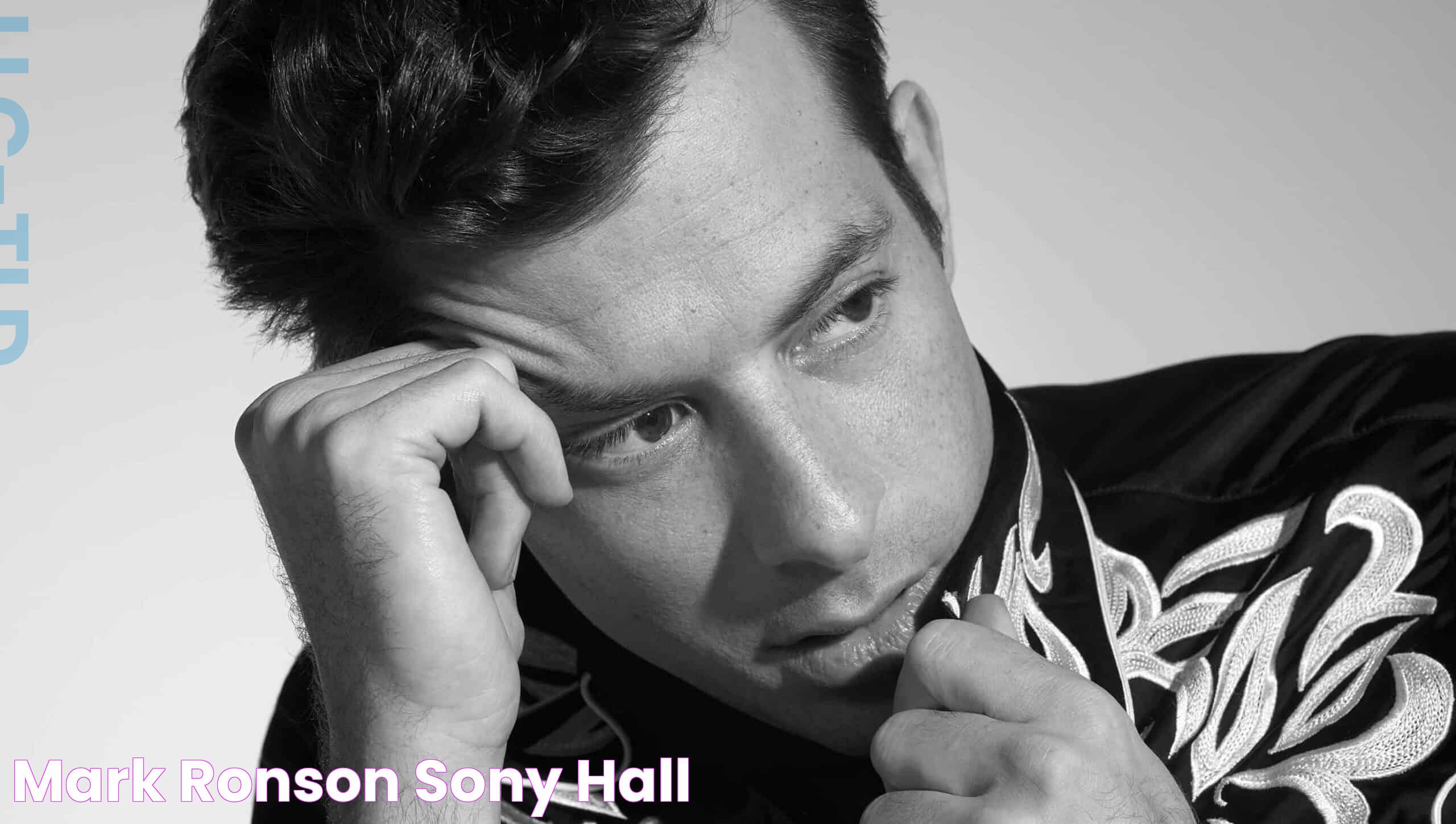 Mark Ronson Sony Hall